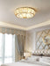 Colonial Glass Drum Ceiling Light-DWHOME