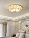 Colonial Glass Drum Ceiling Light-DWHOME