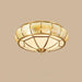 Colonial Glass Drum Ceiling Light-DWHOME