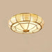 Colonial Glass Drum Ceiling Light-DWHOME