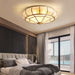 Colonial Glass Drum Ceiling Light-DWHOME