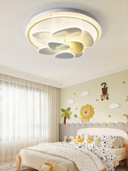 Colorful Cloud Round Ceiling Lamp-DWHOME