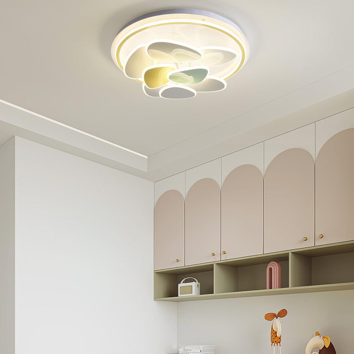 Colorful Cloud Round Ceiling Lamp-DWHOME