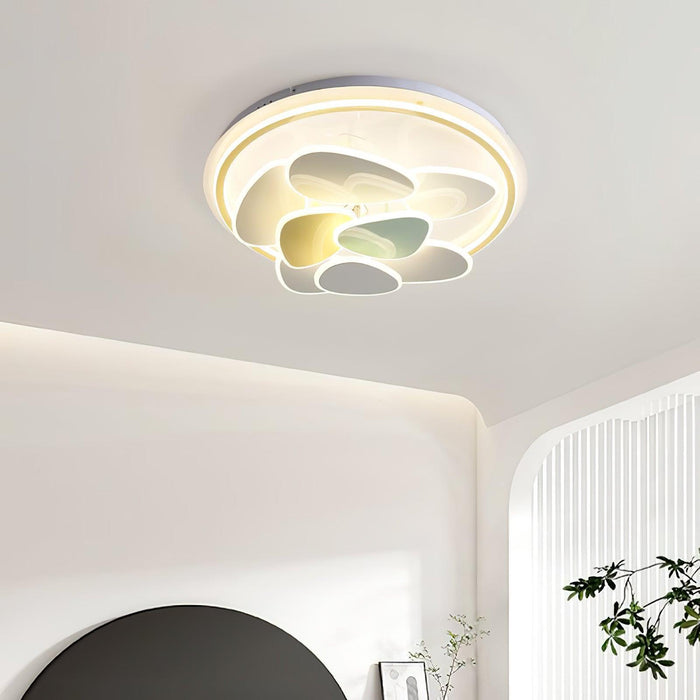 Colorful Cloud Round Ceiling Lamp-DWHOME