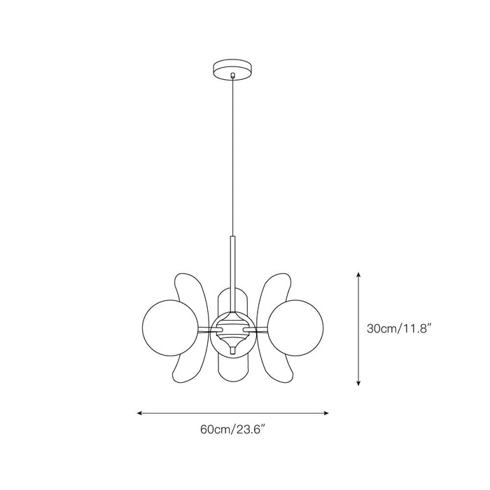 Coloured Sputnik Chandelier-DWHOME