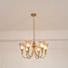 Columbia Brass Chandelier-DWHOME
