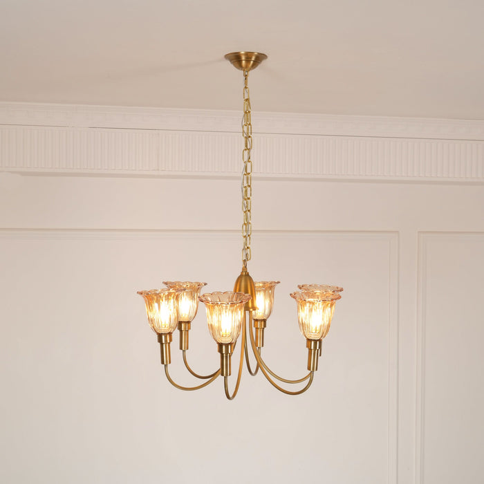 Columbia Brass Chandelier-DWHOME