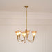 Columbia Brass Chandelier-DWHOME