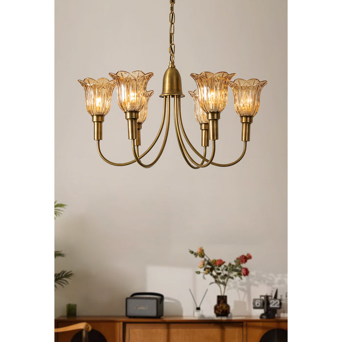 Columbia Brass Chandelier-DWHOME