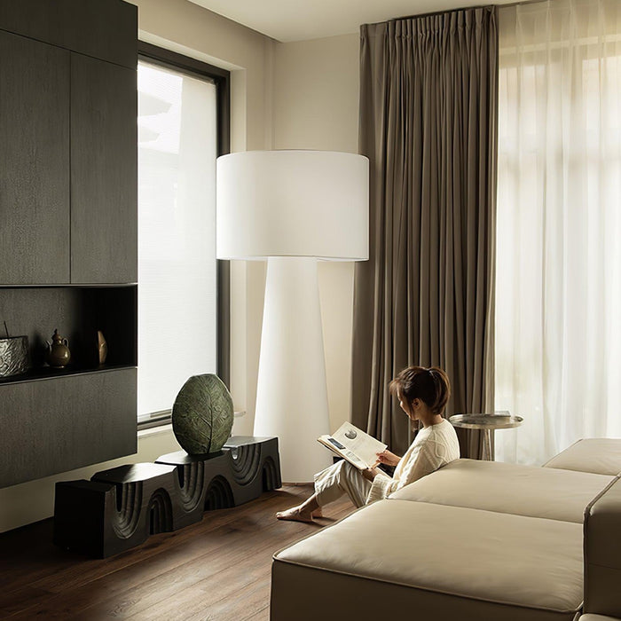 Column Fabric Floor Lamp-DWHOME