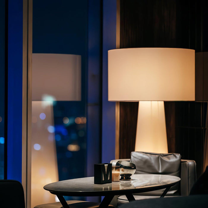 Column Fabric Floor Lamp-DWHOME