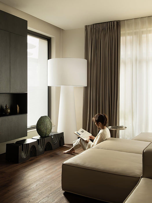 Column Fabric Floor Lamp-DWHOME