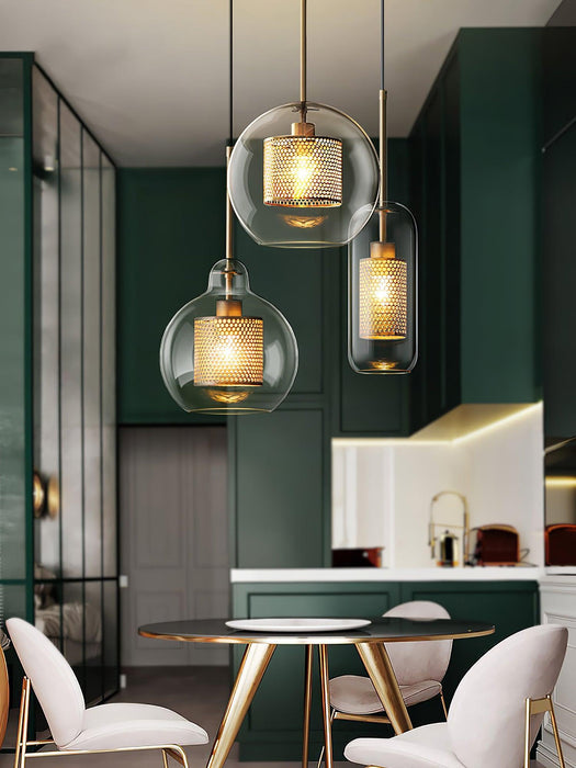 Combined Chiswick Glass Pendant Light-DWHOME