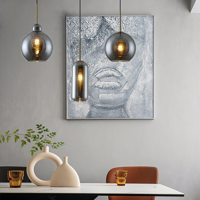 Combined Chiswick Glass Pendant Light-DWHOME