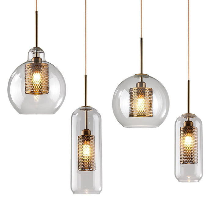 Combined Chiswick Glass Pendant Light-DWHOME