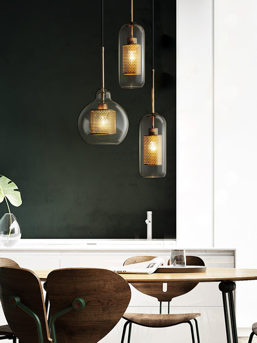 Combined Chiswick Glass Pendant Light-DWHOME