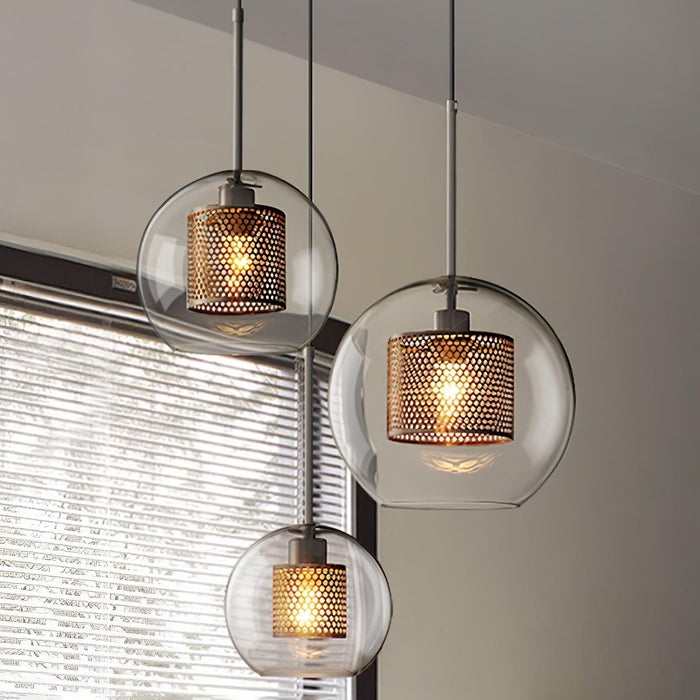 Combined Chiswick Glass Pendant Light-DWHOME