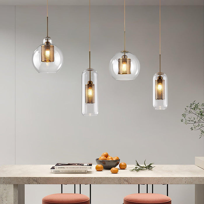 Combined Chiswick Glass Pendant Light-DWHOME
