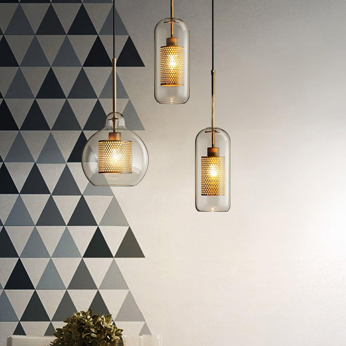 Combined Chiswick Glass Pendant Light-DWHOME