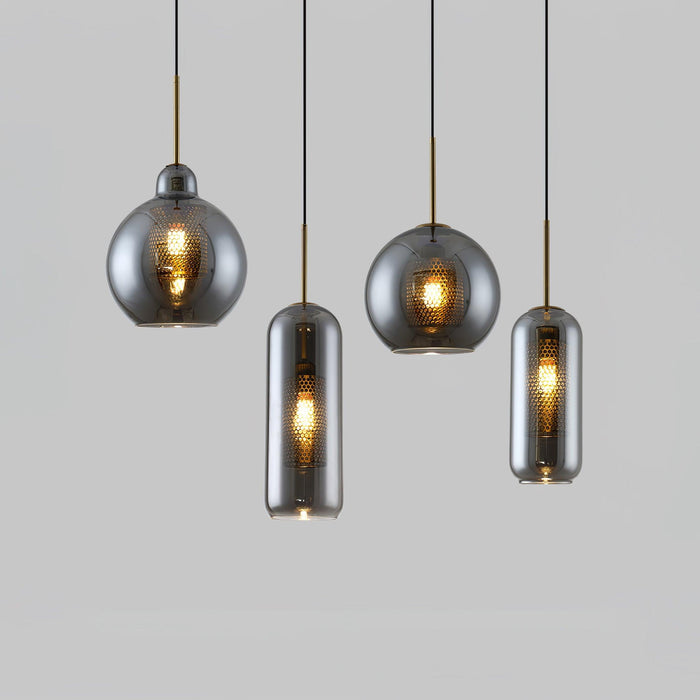 Combined Chiswick Glass Pendant Light-DWHOME