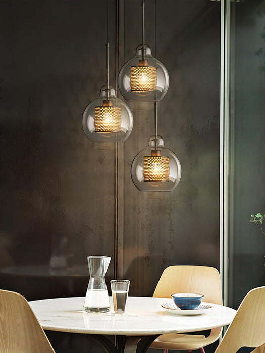 Combined Chiswick Glass Pendant Light-DWHOME