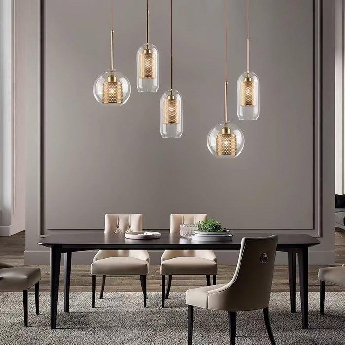 Combined Chiswick Glass Pendant Light-DWHOME