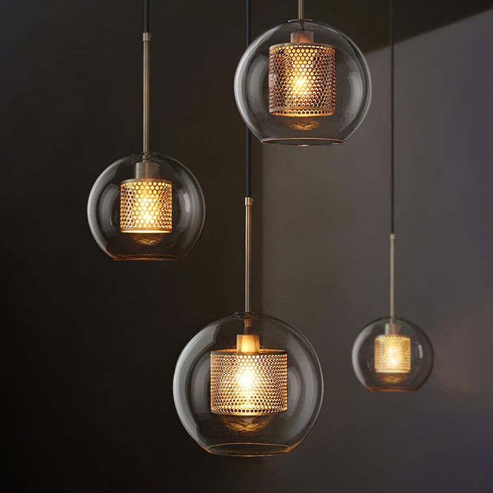 Combined Chiswick Glass Pendant Light-DWHOME