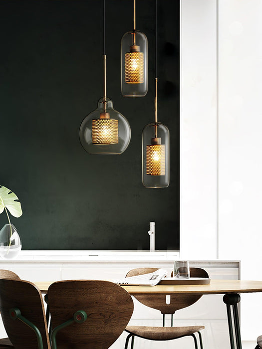 Combined Chiswick Glass Pendant Light-DWHOME