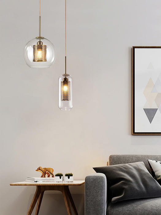 Combined Chiswick Glass Pendant Light-DWHOME