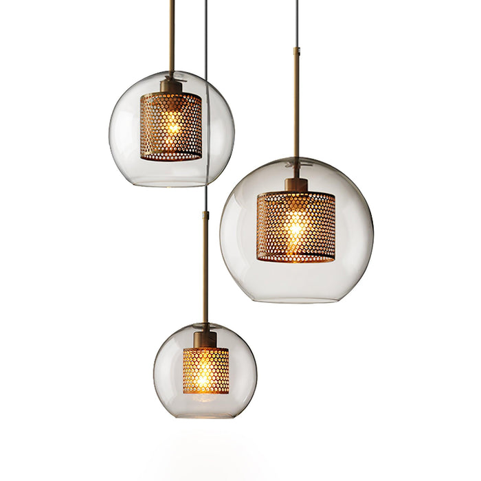 Combined Chiswick Glass Pendant Light-DWHOME