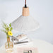 Concrete Pleated Pendant Lamp-DWHOME