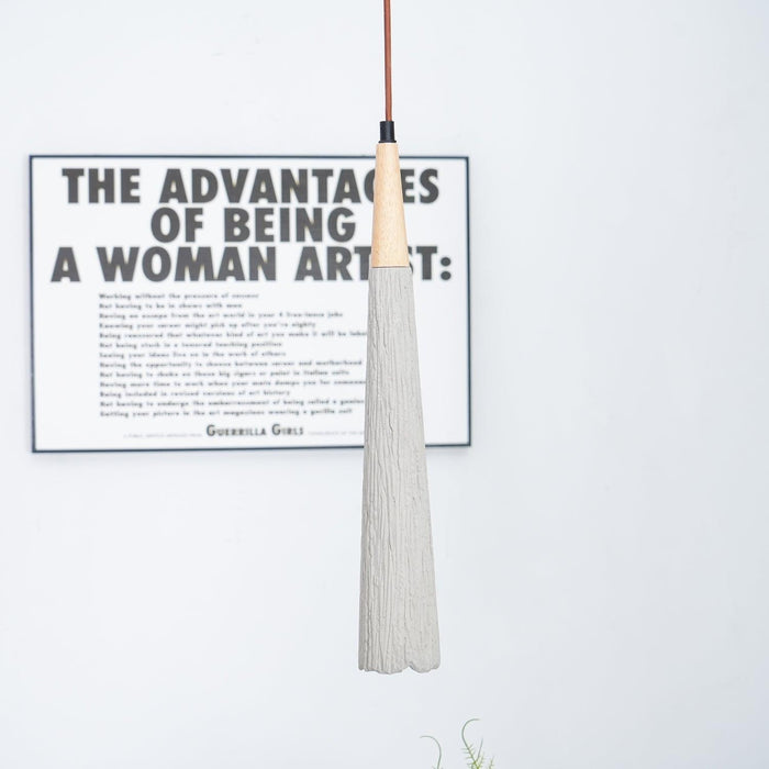 Concrete Pleated Pendant Lamp-DWHOME