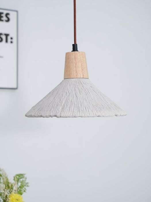 Concrete Pleated Pendant Lamp-DWHOME