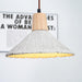 Concrete Pleated Pendant Lamp-DWHOME