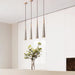 Concrete Pleated Pendant Lamp-DWHOME