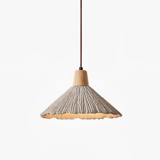 Concrete Pleated Pendant Lamp-DWHOME