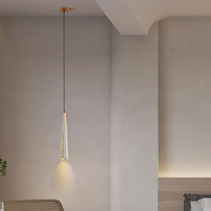 Concrete Pleated Pendant Lamp-DWHOME