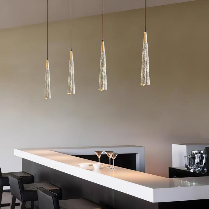 Concrete Pleated Pendant Lamp-DWHOME