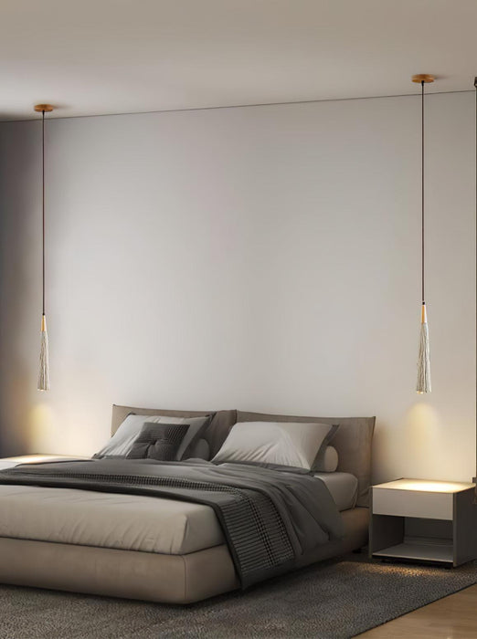 Concrete Pleated Pendant Lamp-DWHOME