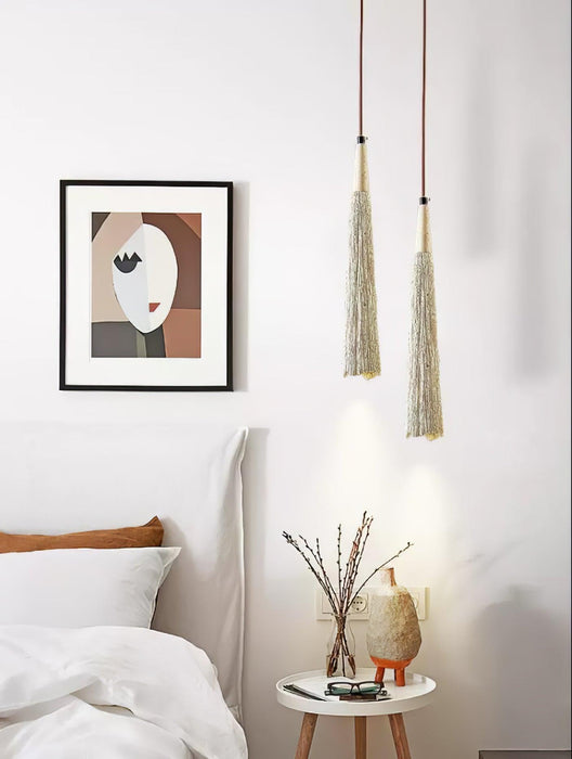 Concrete Pleated Pendant Lamp-DWHOME