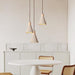 Concrete Pleated Pendant Lamp-DWHOME