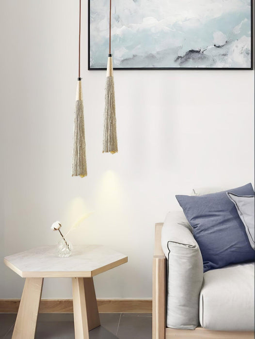 Concrete Pleated Pendant Lamp-DWHOME