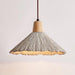 Concrete Pleated Pendant Lamp-DWHOME