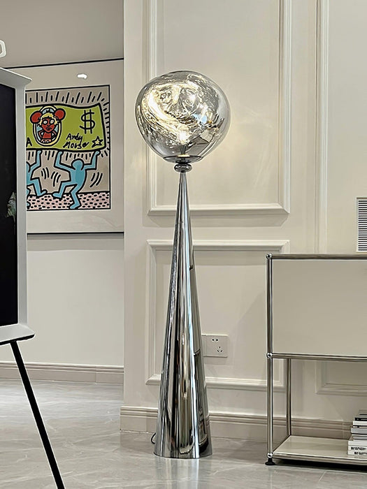 Cone Lava Floor Lamp-DWHOME