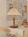 Cone Pleated Fabric Table Lamp-DWHOME