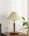 Cone Pleated Fabric Table Lamp-DWHOME
