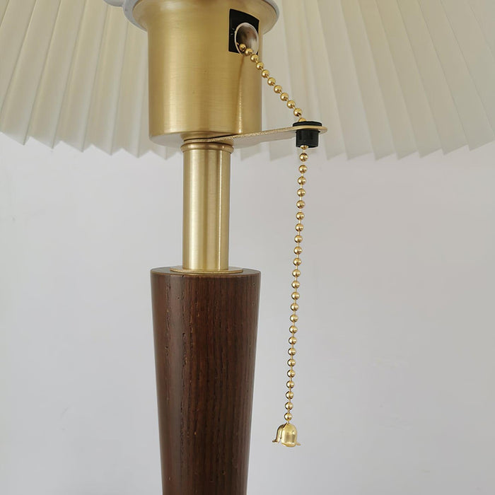 Cone Pleated Fabric Table Lamp-DWHOME
