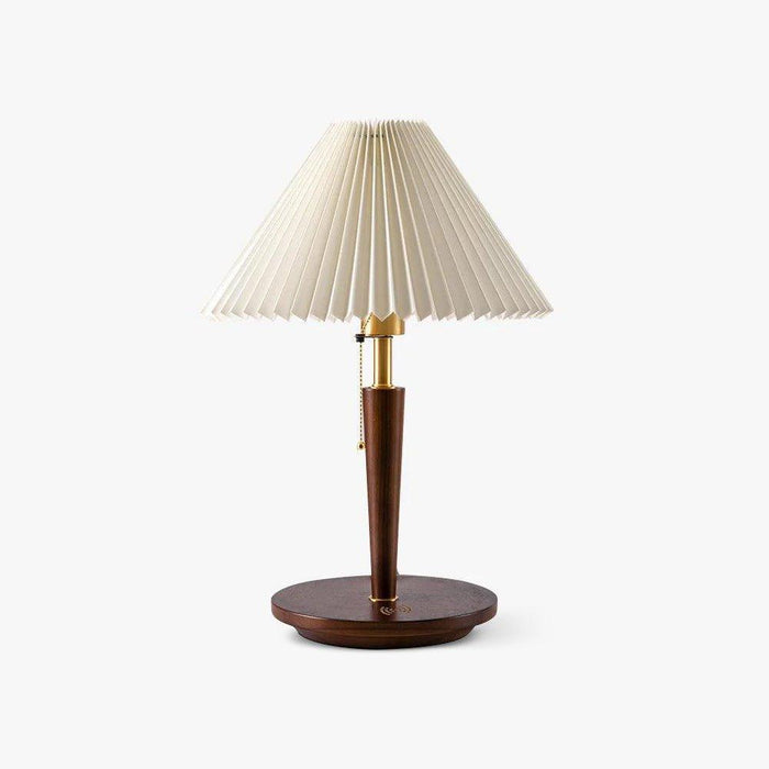 Cone Pleated Fabric Table Lamp-DWHOME