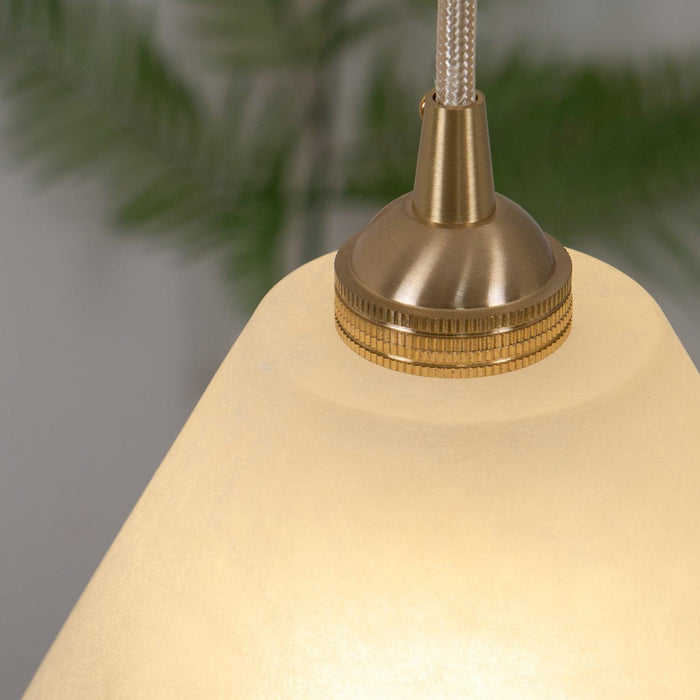 Conical Brass Pendant Lamp-DWHOME