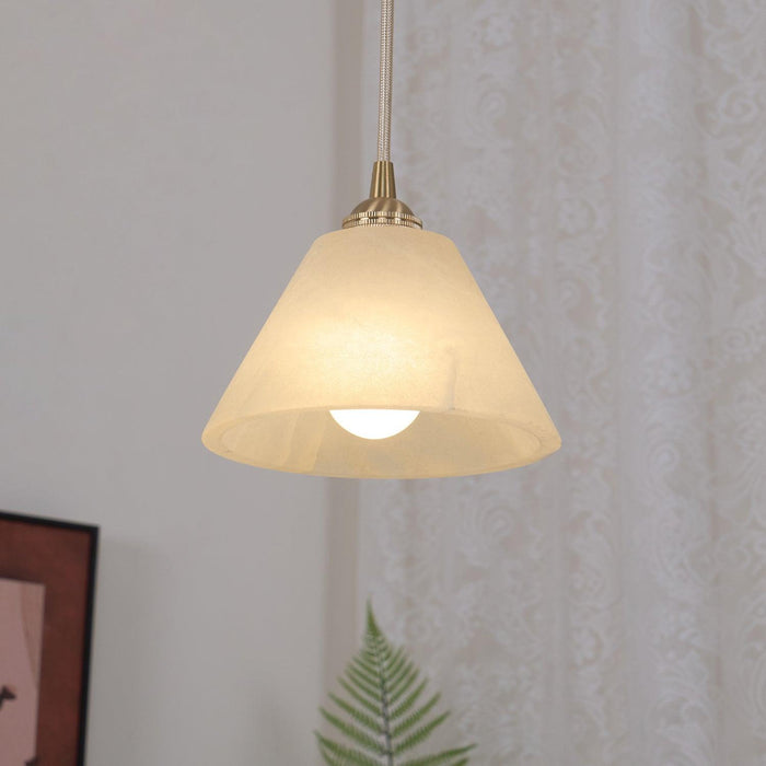 Conical Brass Pendant Lamp-DWHOME